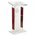 FixtureDisplays® Wood Acrylic Podium Church Pulpit, Clear Plexiglass 24X18X45
